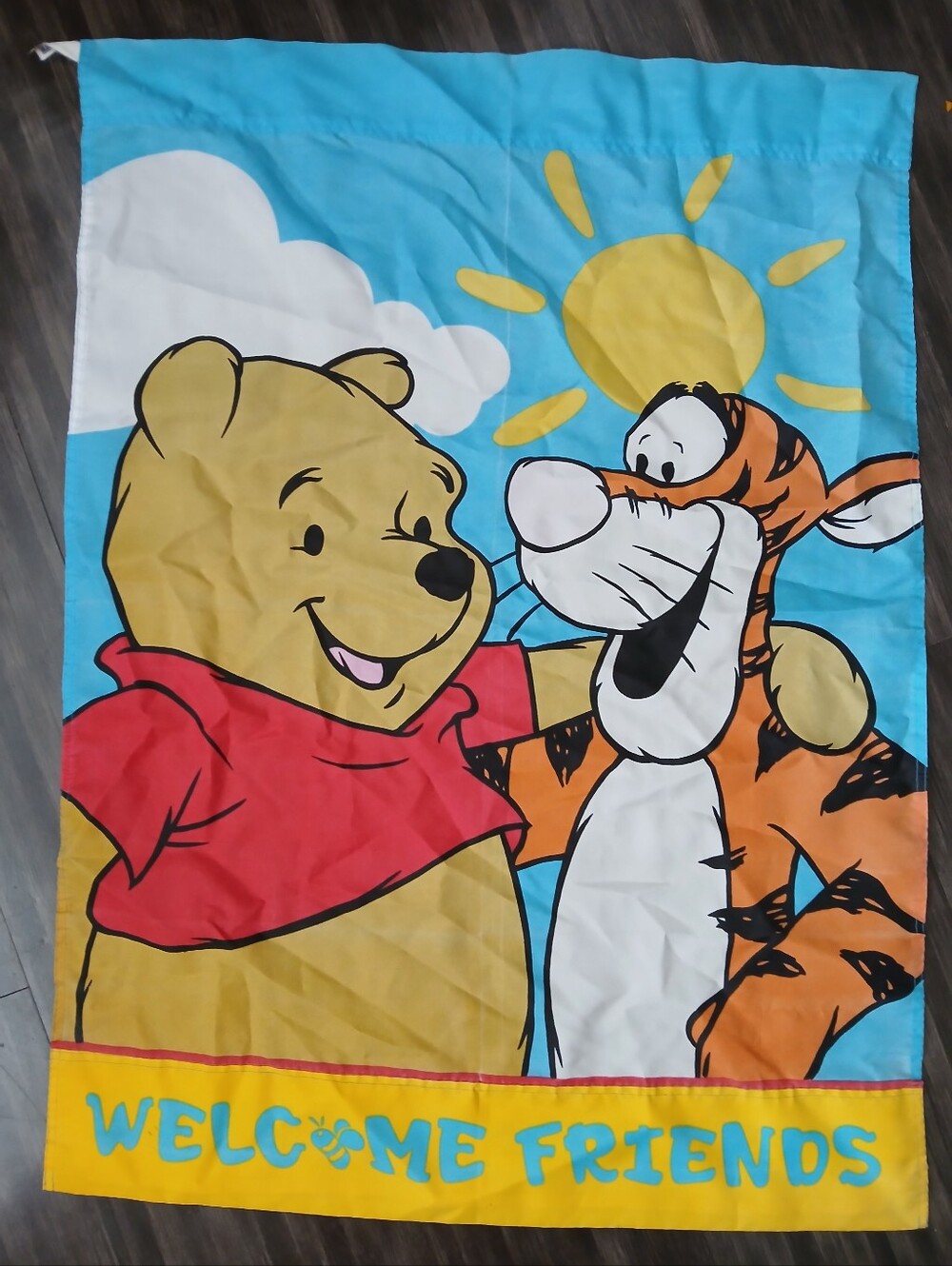 Large Pooh Bear And Tigger Banner-40" X 30"